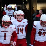 Keith Brown, Kyle Bolin, James Hearns Louisville vs. Pittsburgh 11-21-2015 Photo by Mark Blankenbaker