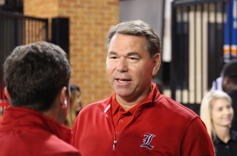 Vince Tyra Louisville vs. Wake Forest 10-12-2019 TheCrunchZone.com, Photo by Drew Poynter
