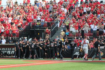 Josh Stowers Louisville Baseball vs. Florida State 5-18-2017 Photo by William Caudill TheCrunchZone.com