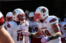 James Hearns, Trumaine Washington Louisville vs. Virginia 10-29-2016 Photo by Mark Blankenbaker TheCrunchZone.com