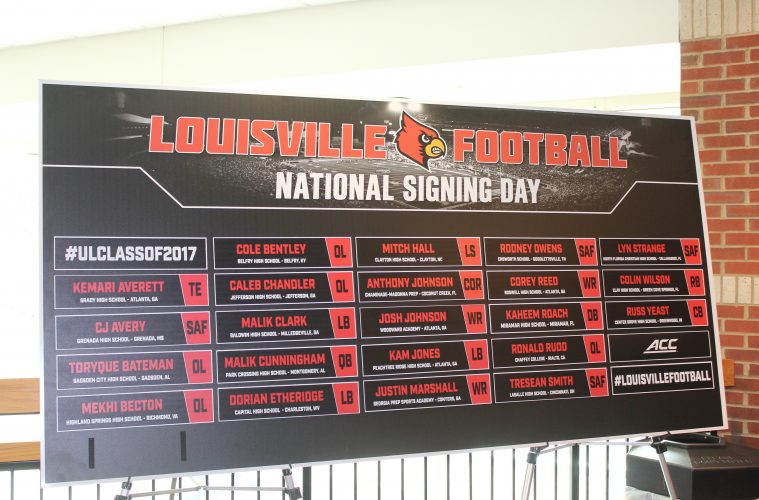 2017 National Signing Day Big Board 2-1-2017 Photo By Mark Blankenbaker TheCrunchZone.com