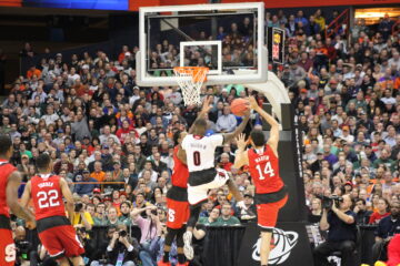 Terry Rozier Sweet 16 Louisville vs. NC State in the 2015 East Region at the Syracuse Carrier Dome Photo by Mark Blankenbaker 3-27-2015 Fitted