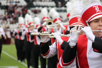 UofL Marching Band Louisville vs. Mississippi State Gator Bowl 12-29-2017 Photo by William Caudill, TheCrunchZone.com