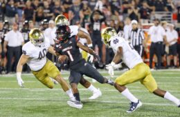 Tutu Atwell Louisville vs. Notre Dame 9-2-2019 Photo by William Caudill, TheCrunchZone.com