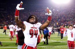 Lorenzo Mauldin Louisville vs. Notre Dame 11-22-2014 Photo by Adam Creech