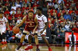 Darius Perry Louisville vs. Boston College 1-21-2018 Photo by William Caudill, TheCrunchZone.com