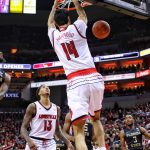Anas Mahmoud Ray Spalding Louisville vs. Florida State 2-3-2018 Photo by William Caudill, TheCrunchZone.com