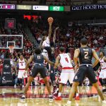 Ray Spalding, tip-off Louisville vs. Florida State 2-3-2018 Photo by William Caudill, TheCrunchZone.com
