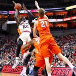 Deng Adel Louisville vs. Syracuse 2-5-2018 Photo by William Caudill, TheCrunchZone.com