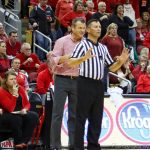 Jeff Walz, Official, Referee Louisville vs. Notre Dame 1-11-2018 Photo by William Caudill, TheCrunchZone.com