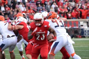 Reggie Bonnafon Louisville vs. Samford Papa John's Cardinal Stadium 9-26-2015 Photo By Seth Bloom