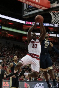Chinanu Onuaku Louisville vs. Pittsburgh 1-14-2016 Photo by William Caudill