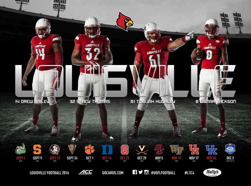 2021 Louisville football schedule posters now available - Card