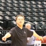 Rick Pitino Louisville Basketball Open Practice NCAA 1st Round 3-16-2017 Photo by Mark Blankenbaker