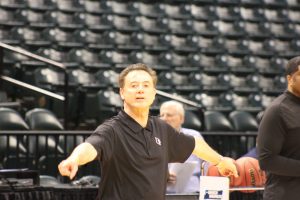 Rick Pitino Louisville Basketball Open Practice NCAA 1st Round 3-16-2017 Photo by Mark Blankenbaker