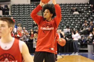 Jay Henderson Louisville Basketball Open Practice NCAA 1st Round 3-16-2017 Photo by Mark Blankenbaker