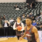 Donovan Mitchell Louisville Basketball Open Practice NCAA 1st Round 3-16-2017 Photo by Mark Blankenbaker