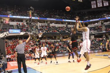 Quentin Snider Louisville vs. Jacksonville State Banker's Life Field House Indianapolis NCAA 1st Round 3-16-2017 Photo by Mark Blankenbaker