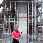 Tom Jurich Papa John's Cardinal Stadium Construction Update Photo by Cindy Rice Shelton 8-18-2017, TheCrunchZone.com