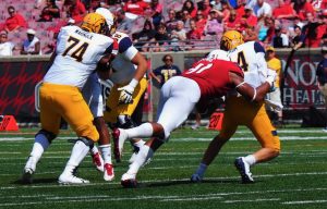 Trevon Young Louisville Football vs. Kent State 9-23-2017 Photo by Cindy Rice Shelton, TheCrunchZone.com