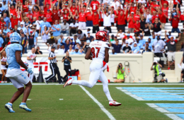 Dez Fitzpatrick Touchdown Louisville Football vs. North Carolina 9-9-2017 Photo by Cindy Rice Shelton, TheCrunchZone.com