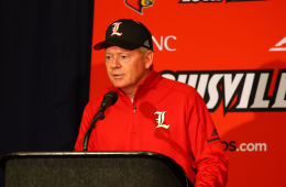 Bobby Petrino Post-Game Press Conference Louisville vs. Purdue 9-2-2017 Photo by William Caudill, TheCrunchZone.com