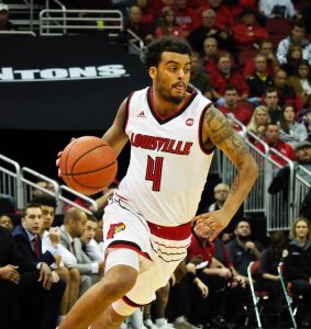 Quentin Snider Louisville Basketball vs. George Mason by Cindy Rice Shelton, 11-12-2017, TheCrunchZone.com