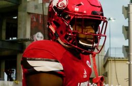 Lamar Jackson Louisville (Football) vs. Syracuse 11-18-2017 Photo by Cindy Rice Shelton TheCrunchZone.com