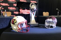 2017 Gator Bowl Louisville vs. Mississippi State Preview Press Conference 12-29-2017 Photo by Mark Blankenbaker, TheCrunchZone.com