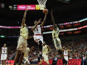 VJ King Louisville vs. Wake Forest 1-27-2018 Photo by Cindy Rice Shelton, TheCrunchZone.com