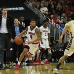 Quentin Snider Louisville vs. Wake Forest 1-27-2018 Photo by Cindy Rice Shelton, TheCrunchZone.com