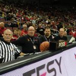 Scorer's Table Louisville vs. Wake Forest 1-27-2018 Photo by Cindy Rice Shelton, TheCrunchZone.com