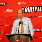 Kevin Stallings Louisville vs. Pittsburgh 1-2-2018 Photo by William Caudill, TheCrunchZone.com