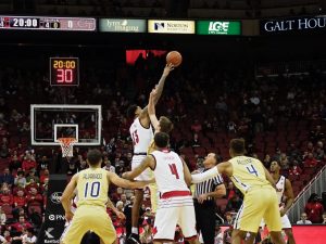 Ray Spalding Louisville vs. Georgia Tech 2-8-2018 Photo by Cindy Rice Shelton, TheCrunchZone.com