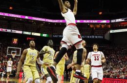 Malik Williams Louisville vs. Georgia Tech 2-8-2018 Photo by Cindy Rice Shelton, TheCrunchZone.com