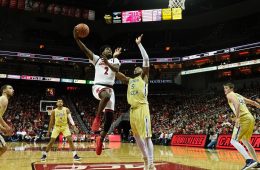 Darius Perry Louisville vs. Georgia Tech 2-8-2018 Photo by Cindy Rice Shelton, TheCrunchZone.com