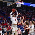 Myisha Hines-Allen Louisville vs. Oregon State NCAA Tournament Regional Final (Elite 8) 3-25-2018 Photo by William Caudill, TheCrunchZone.com