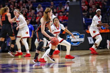 Arica Carter Louisville vs. Oregon State NCAA Tournament Regional Final (Elite 8) 3-25-2018 Photo by William Caudill, TheCrunchZone.com
