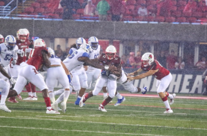 Colin Wilson (Football) Louisville vs. Indiana State, 9-8-2018. Photo by William Caudill, TheCrunchZone.com