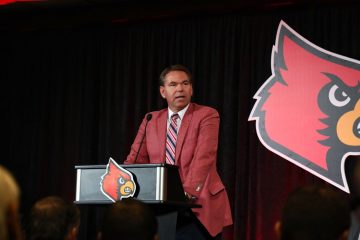 Vince Tyra, Scott Satterfield Introductory Press Conference 12-4-2018 Photo by William Caudill, TheCrunchZone.com