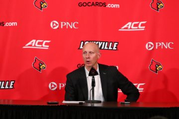 Chris Mack Louisville vs. NC State Post-Game 1-24-2019 Photo by William Caudill, TheCrunchZone.com
