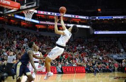 Jordan Nwora Louisville vs. Pitt Post-Game 1-26-2019 Photo by William Caudill, TheCrunchZone.com