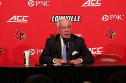 Roy Williams Louisville vs. North Carolina 2-2-2019 Photo by William Caudill, TheCrunchZone.com