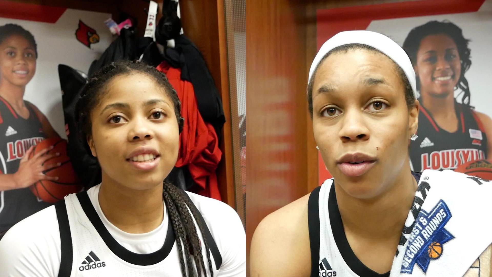 Arica Carter and Asia Durr discuss advancing to the Sweet Sixteen after Lou...