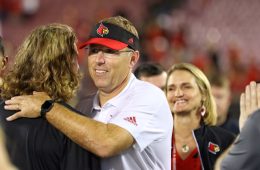 Scott Satterfield Louisville Football vs. Eastern Kentucky 9-7-2019 Photo by William Caudill, TheCrunchZone.com