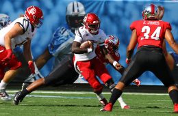 Malik Cunningham Louisville vs. Western Kentucky (WKU) 9-14-2019, Nissan Stadium, Nashville, TN. Photo by William Caudill TheCrunchZone.com
