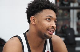 David Johnson Louisville Basketball Media Day 10-26-2019 Photo by Cindy Rice Shelton, TheCrunchZone.com