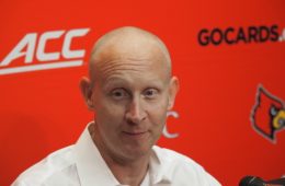 Chris Mack Louisville Basketball Media Day 10-26-2019 Photo by Cindy Rice Shelton, TheCrunchZone.com