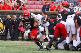 Javian Hawkins, Marshon Ford Louisville vs. Virginia10-26-2019 Photo by William Caudill, TheCrunchZone.com
