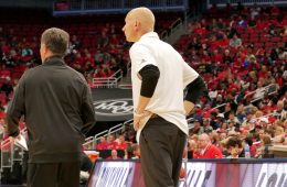 Chris Mack, Dino Gaudio Red/White Scrimmage 10-12-2019 TheCrunchZone.com, Photo by Tom Farmer